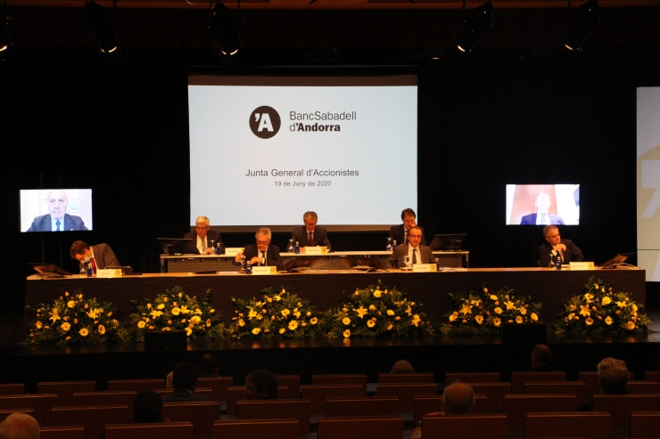 Junta general d'accionistes del BancSabadell d'Andorra.